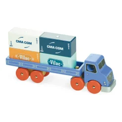 Vilac Container Truck in Wood - City