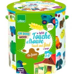 Vilac Game, Feel and Find, Farm - Sensory and Motor Skills Game