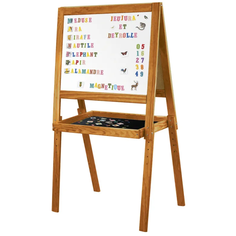 Vilac Jeujura, Double-Sided School Chalkboard with Magnets - Deyrolle