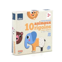 Vilac Magnets - 30 Pieces, Create 10 Fun Animals