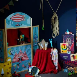 Vilac Puppet Theater, illustrated by Michelle Carlslund