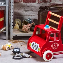 Vilac Push Cart, Fire Truck
