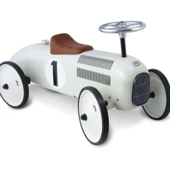 Vilac Ride-On Car in Metal, Off-White