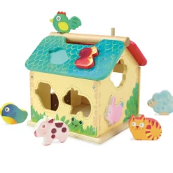 Vilac Shape Sorting Box, Farm