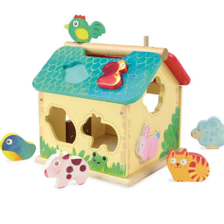 Vilac Shape Sorting Box, Farm