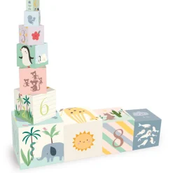 Vilac Stacking Blocks, Animals of the World