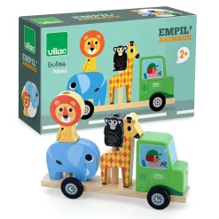 Vilac Tractor with Trailer and Stackable Animals