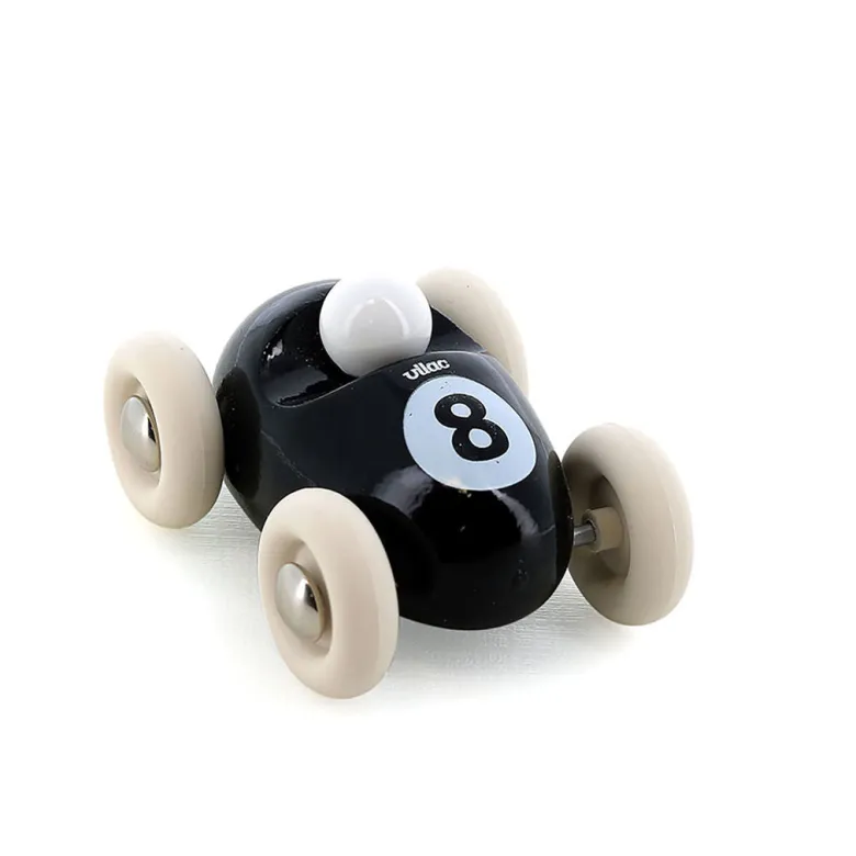 Vilac Vintage Mini Racer Car, No. 8 - Black