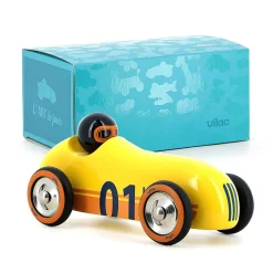 Vilac Vintage Race Car, Old Sport - Yellow