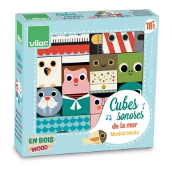 Vilac Wooden Blocks with Sound – Ocean