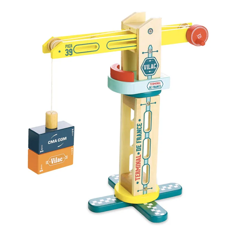 Vilac Wooden Crane - City