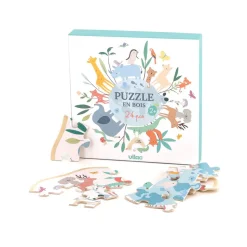 Vilac Wooden Jigsaw Puzzle, 24 Pieces, World