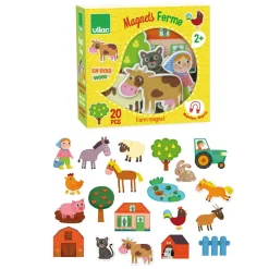 Vilac Wooden Magnets, Farm Animals