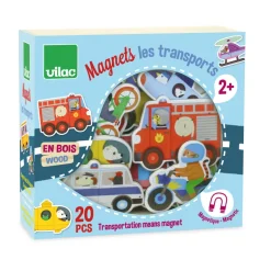 Vilac Wooden Magnets, Transportation