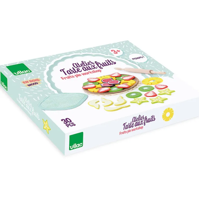 Vilac Wooden Play Food, Fruit Tart
