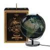 Vintage Globe Lamp, Illuminated Globe - City Lights
