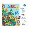 Wooden Magnetic Letters - Set of 83