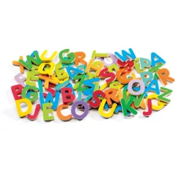 Wooden Magnetic Letters - Set of 83