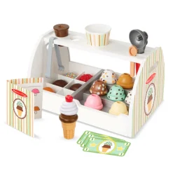 Wooden Play Food, Ice Cream Stand