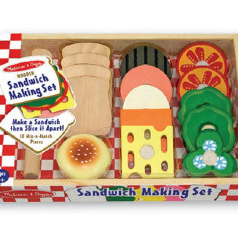 Wooden Play Food, Sandwich Set