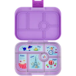 Yumbox Lunchbox with 6 Compartments, Original - Lulu Purple / Paris Tray