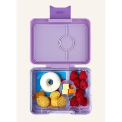 Yumbox Lunchbox with 3 Compartments, Snack - Lavender Purple/Unicorn