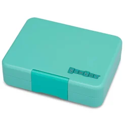 Yumbox Lunchbox with 3 Compartments, Snack - Miami Aqua / Rainbow