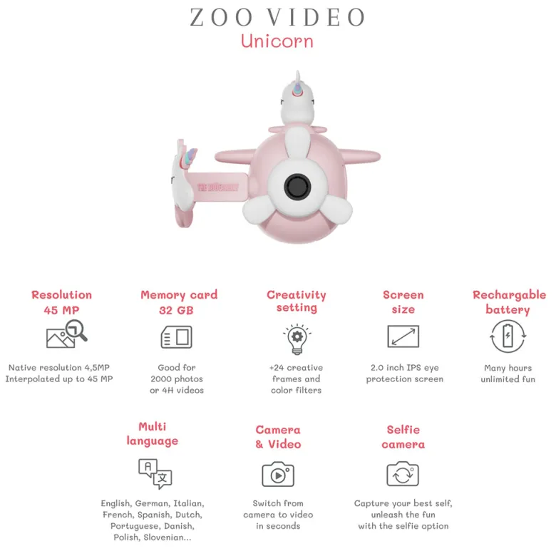 ZooFamily, Zoo Videocamera, Ages 5-11 – Unicorn